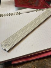 Unique Universal 1 Slide Rule Vintage Made In England 30 X4x1cm
