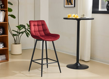 2X Velvet Designer Bar Stools