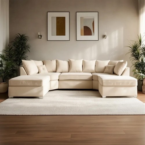 Bishop cream plush velvet - cream,