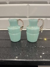 Pair Of Small Jadeite Green