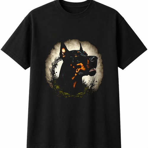 Detailed doberman mens womens - doberman,