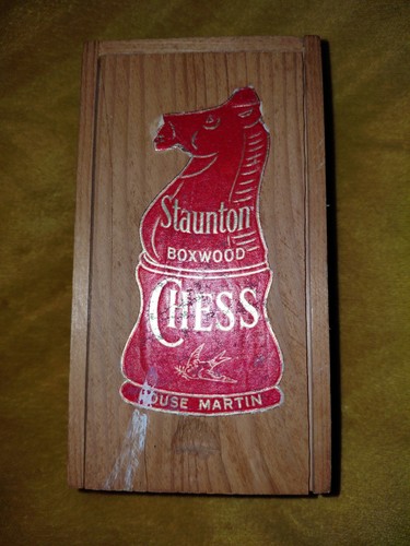 Vintage staunton boxwood chess - vintage,