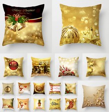 Gold Christmas Cushion Covers