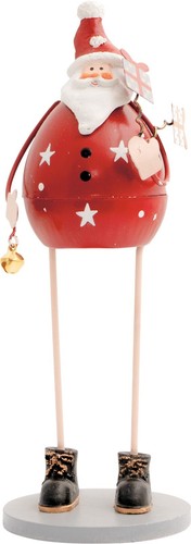 Metal santa christmas ornament - santa,