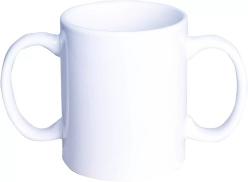 Two handled ceramic mug - ceramic,