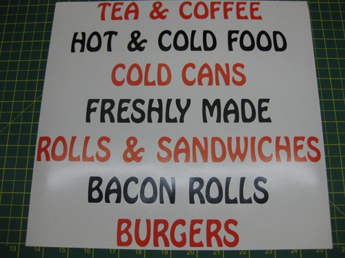 Set burger van catering - set, of