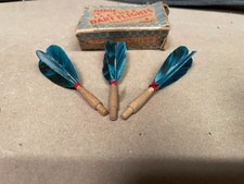 1950s VINTAGE FLYRITE SET OF FEATHER DART FLIGHTS w/BOX
