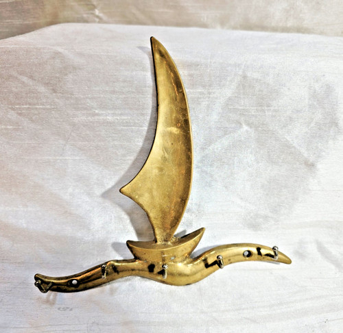 Vintage brass sailboat wall - vintage,