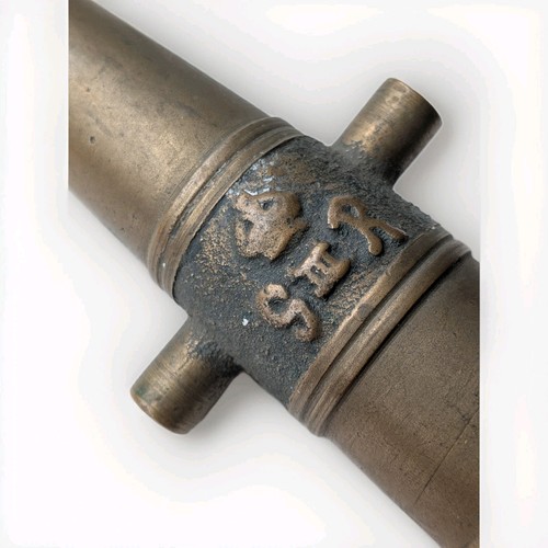 Antique miniature brass cannon - miniature,