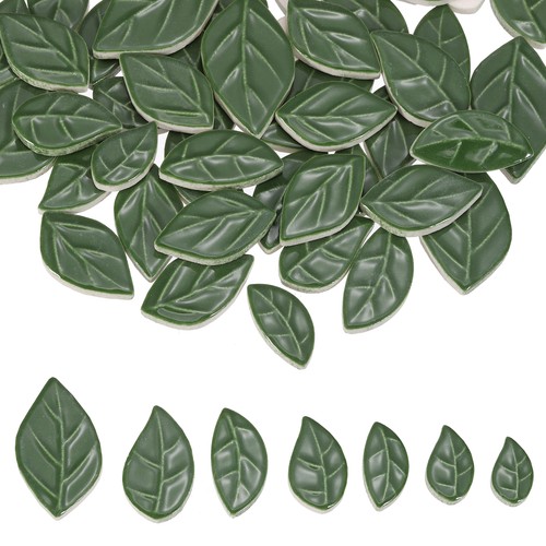 44lb leaves ceramic mosaic - leaves,