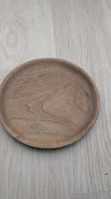 Vintage Galatix Made In England Teak Wooden Side Plate 6 Inch
