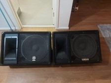 Black Yamaha Passive Speaker/monitor pair Model SM15lVN  Used  Good Condition
