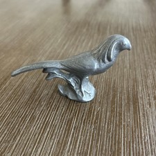 Vintage Pewter Peacock Bird