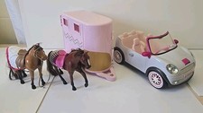 Lori Dolls Go Everywhere! Mini Convertible With FM Radio Job Lot Incs Horsebox.