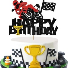 Dirt Bike Racing Cake Topper