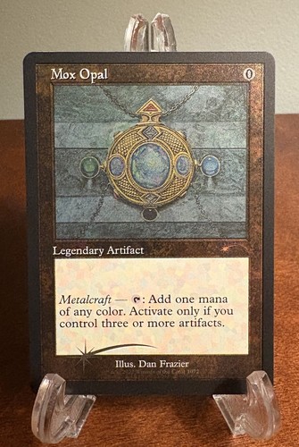 Mtg mox opal retro frame - opal, foil