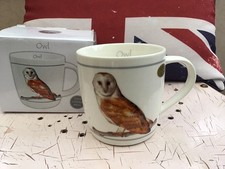 Leonardo Collection Barn Owl Bird China Mug New Unused Boxed