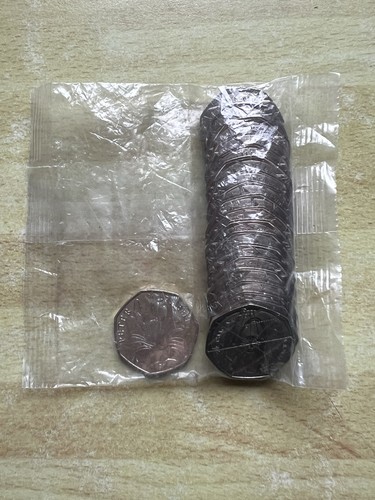 50p sealed bank bag coins - 50p,