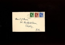 1936 King Edward VIII ½d to 2½d FDC.