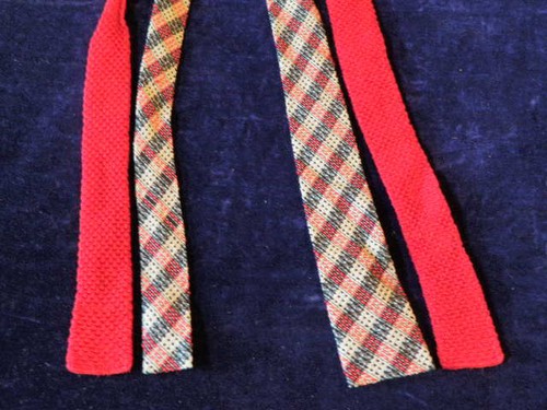 Vintage tie necktie knit rayon - knit,