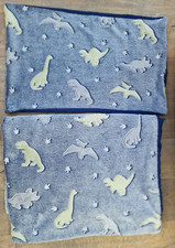 Next Single Teddy Fur Glow in the Dark Dinosaur Quilt Cover And Pillowcase