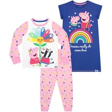Peppa Pig 2 Pack Pyjamas Kids