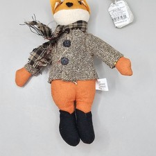 Target 2015 Wondershop Fabric Felt Fox Christmas Hanging Ornaments 7"