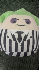 Beetlejuice Squishmallow 8" Plush Soft Toy Halloween Black White Green BNWT