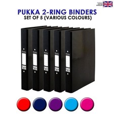 5 x Pukka 2-Ring Binders A4