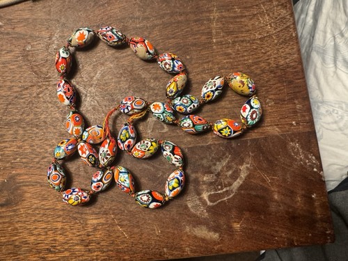 Vintage millefiori glass bead - millefiori,
