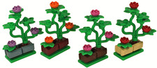 Lego 4x Roses flower plant pot