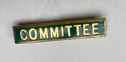 Committee vintage enamel - enamel, badge