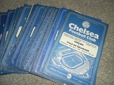 CHELSEA HOME PROGRAMMES FROM 1958/9 INC LEAGUE CUP AND UEFA - CHOOSE FROM LIST