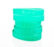 10 x Green Childrens Leukaemia Busters Charity Awareness Wristbands Fashion Band