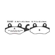 Pair Brake Pads EBC SP