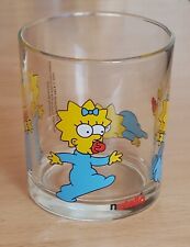 Vintage Nutella The Simpsons Maggie Tumbler Drinking Glass 2000