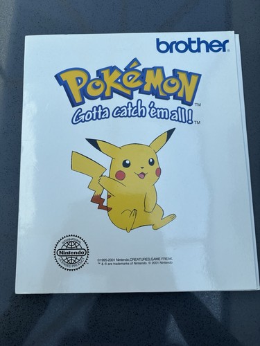Brother pokémon embroidery - brother,