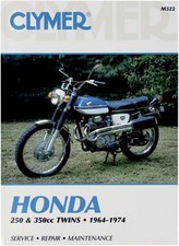 Honda 250 & 350 CC Twins Motorcycle (1964-1974) Service Repair Manual by Penton