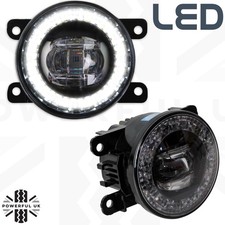 LED Fog+DRL Lamp light for LandRover Freelander 2 angel eye front bumper spot 90