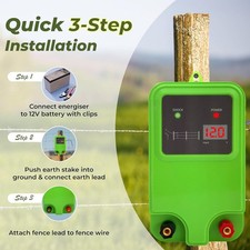10km Electric Fence Energiser