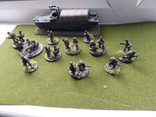 British WW2 Commandos,  + DUKW, painted, 20mm wargames, Rapid Fire Chain Command