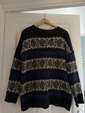 TOAST Blue Fair Isle Jumper