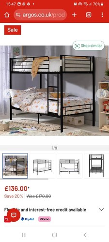 Metal bunk beds - metal, with