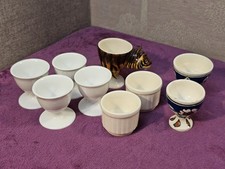 Assorted Bundle of 9x Mixed Egg Cups including Tiger