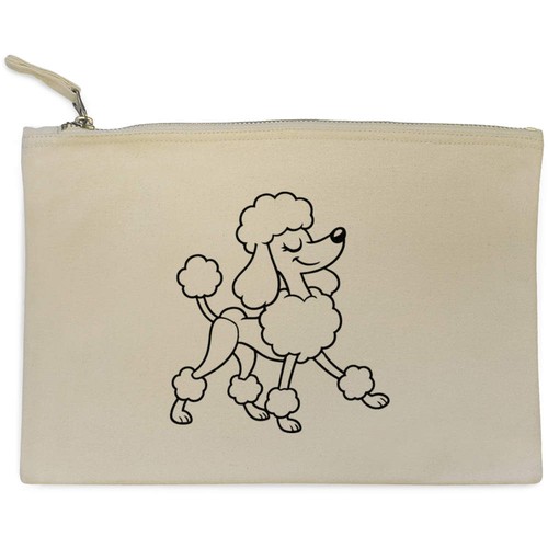 Prancing poodle canvas - 'prancing,