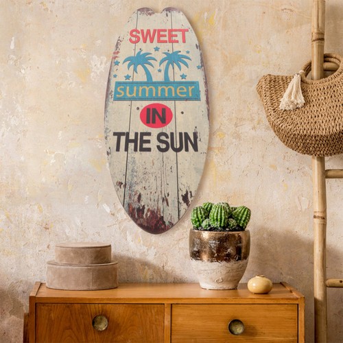 3pcs wooden surfboard wall - wooden,