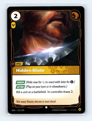 Hidden blade 213 298 common - hidden, 213/298