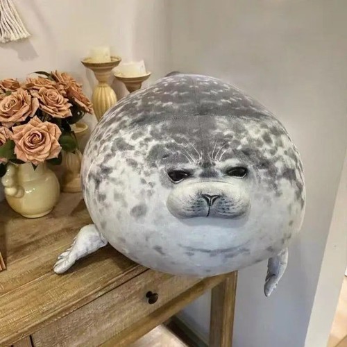 Angry blob seal - angry, plush