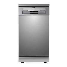 Slimline Freestanding Dishwasher, 10 Place Settings, 8 Programs, 45cm - Silver
