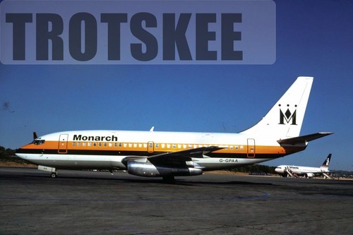 35mm slide monarch airlines - slide,